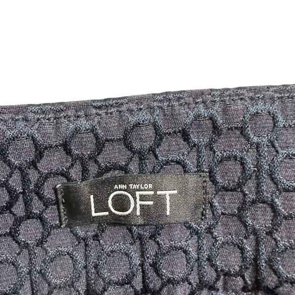 Ann Taylor Loft Marisa Skinny Ankle Pants Mid Rise Navy Blue 8 Classic Academia - Picture 7 of 10